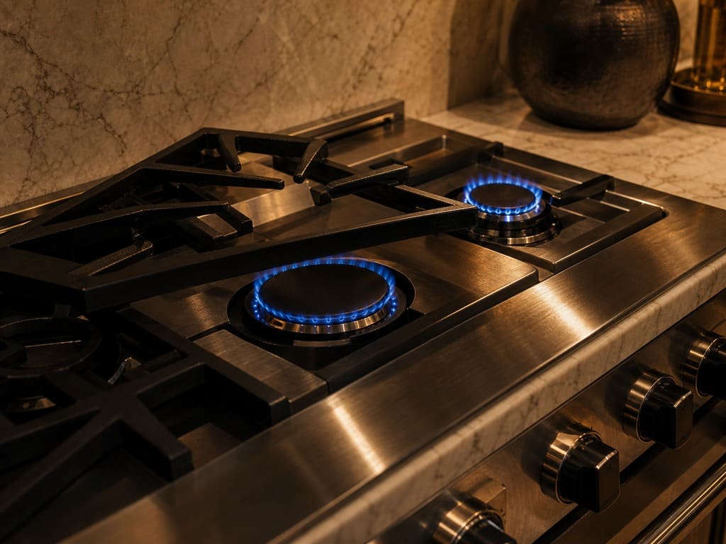 Viking gas cooktop and sealed burners repaired in Sunnyvale